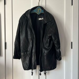 Andrew Marc Addition Geniune Leather Full Zip Jacket - L